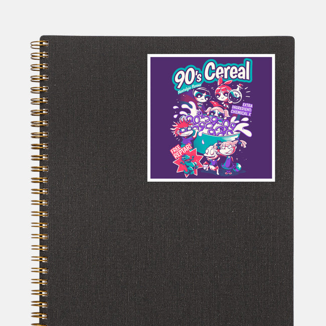 90s Cereal-None-Glossy-Sticker-yumie