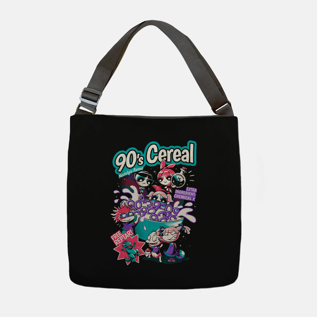 90s Cereal-None-Adjustable Tote-Bag-yumie