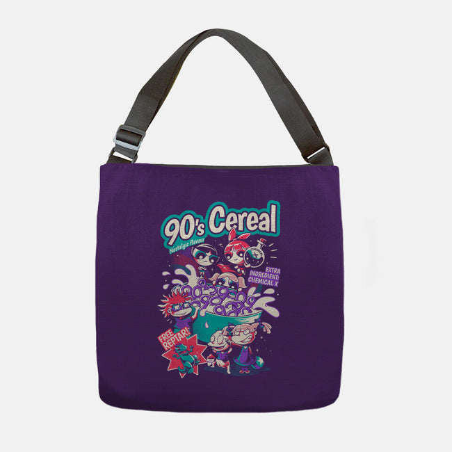 90s Cereal-None-Adjustable Tote-Bag-yumie