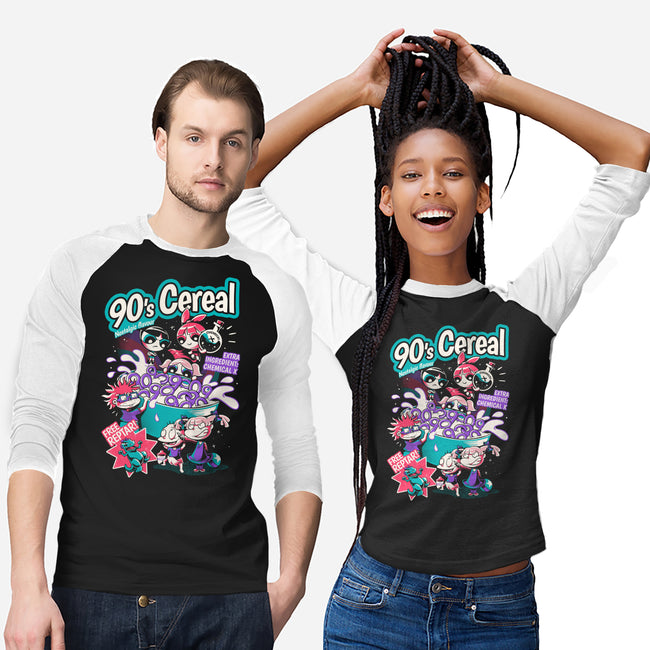 90s Cereal-Unisex-Baseball-Tee-yumie