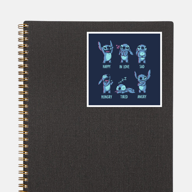 Stitch Emotions-None-Glossy-Sticker-yumie