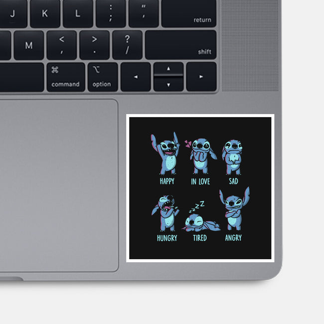 Stitch Emotions-None-Glossy-Sticker-yumie