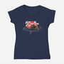 Biker Mando-Womens-V-Neck-Tee-zascanauta