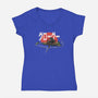 Biker Mando-Womens-V-Neck-Tee-zascanauta