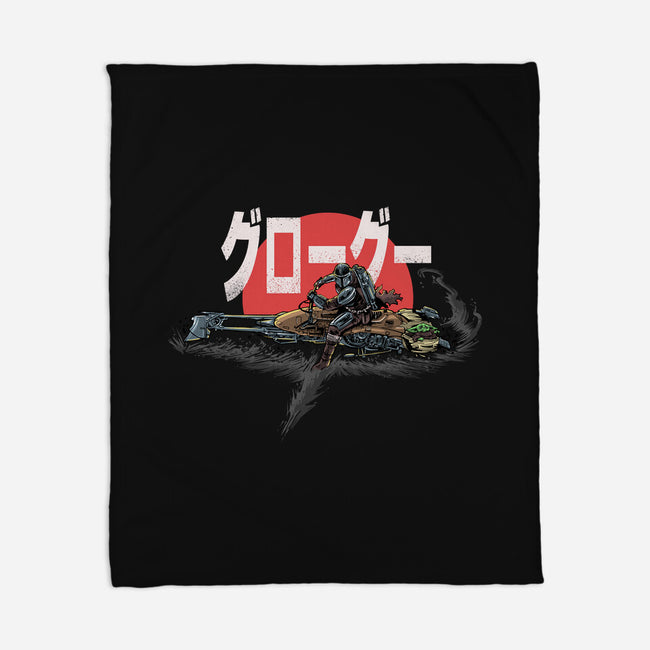 Biker Mando-None-Fleece-Blanket-zascanauta