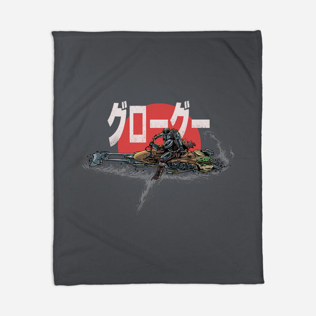 Biker Mando-None-Fleece-Blanket-zascanauta