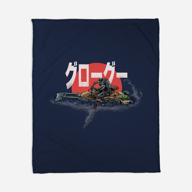 Biker Mando-None-Fleece-Blanket-zascanauta