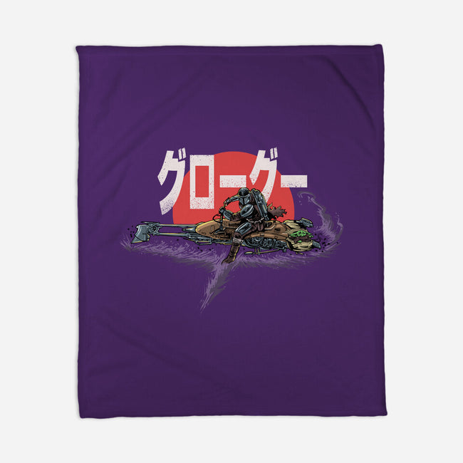 Biker Mando-None-Fleece-Blanket-zascanauta