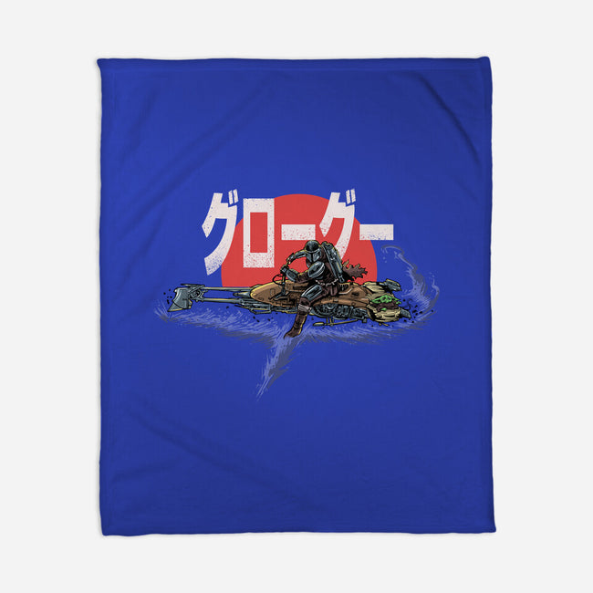 Biker Mando-None-Fleece-Blanket-zascanauta