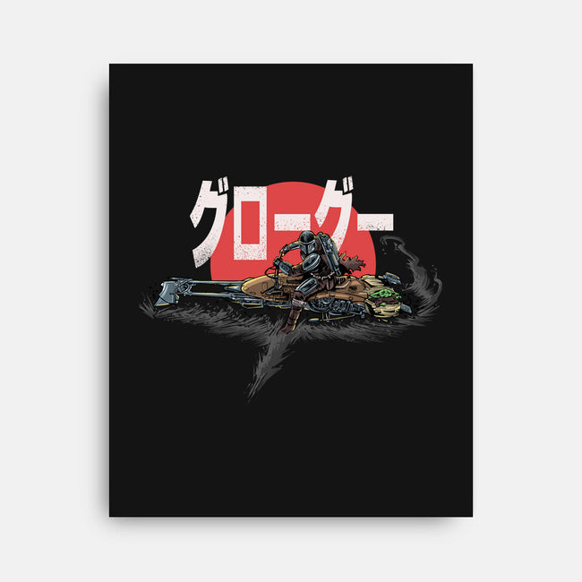 Biker Mando-None-Stretched-Canvas-zascanauta