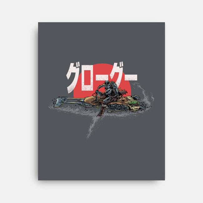 Biker Mando-None-Stretched-Canvas-zascanauta