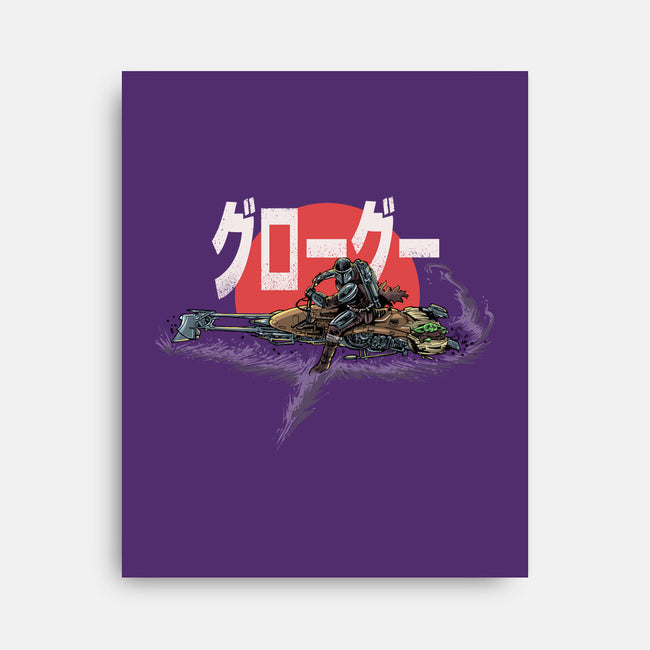 Biker Mando-None-Stretched-Canvas-zascanauta