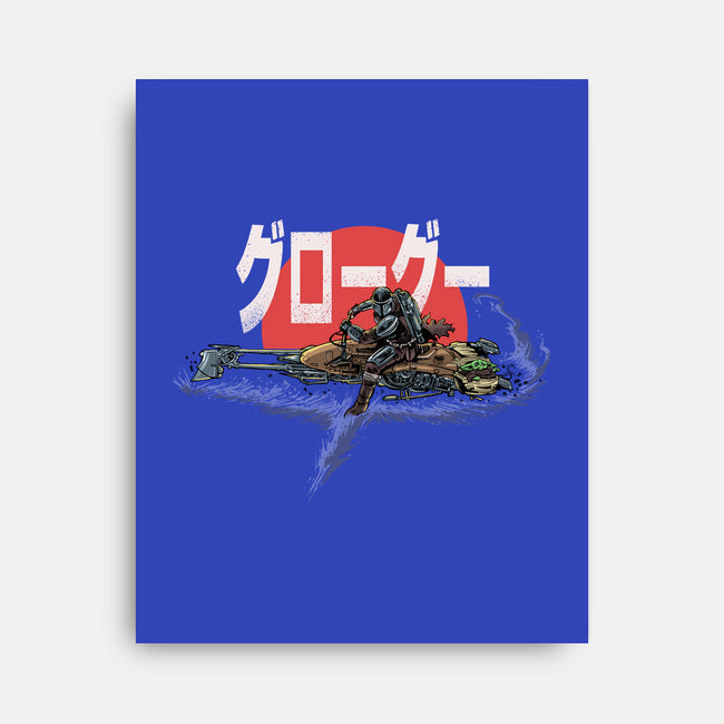 Biker Mando-None-Stretched-Canvas-zascanauta