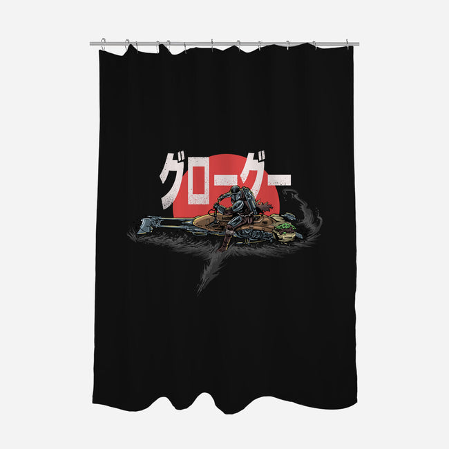 Biker Mando-None-Polyester-Shower Curtain-zascanauta