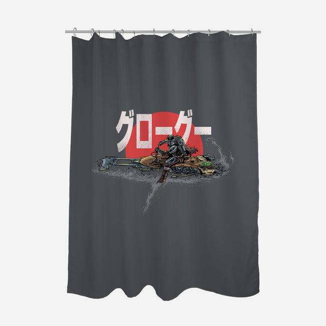 Biker Mando-None-Polyester-Shower Curtain-zascanauta