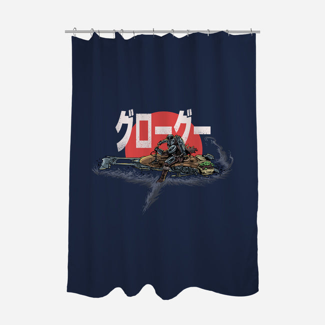 Biker Mando-None-Polyester-Shower Curtain-zascanauta