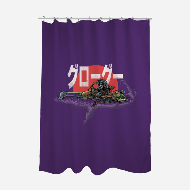 Biker Mando-None-Polyester-Shower Curtain-zascanauta