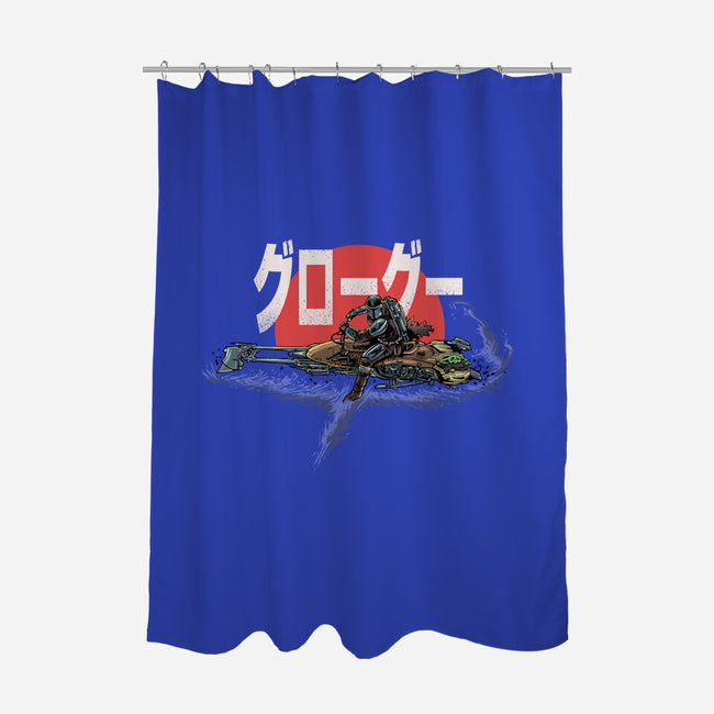 Biker Mando-None-Polyester-Shower Curtain-zascanauta