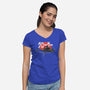 Biker Mando-Womens-V-Neck-Tee-zascanauta