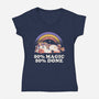 Magic And Done-Womens-V-Neck-Tee-eduely
