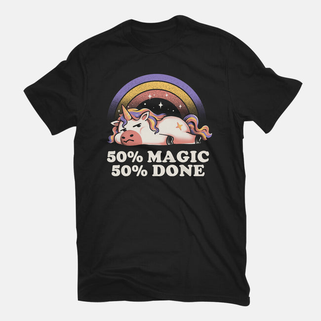 Magic And Done-Womens-Fitted-Tee-eduely