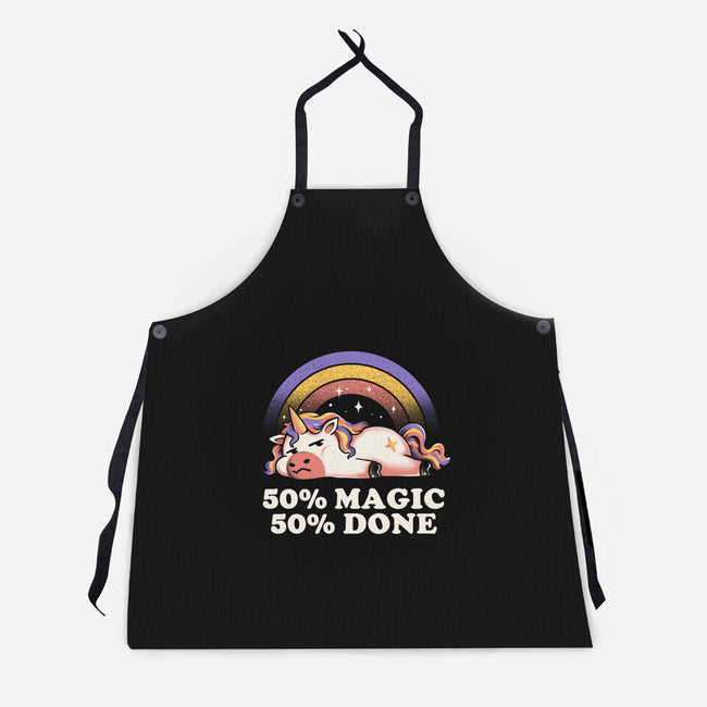 Magic And Done-Unisex-Kitchen-Apron-eduely