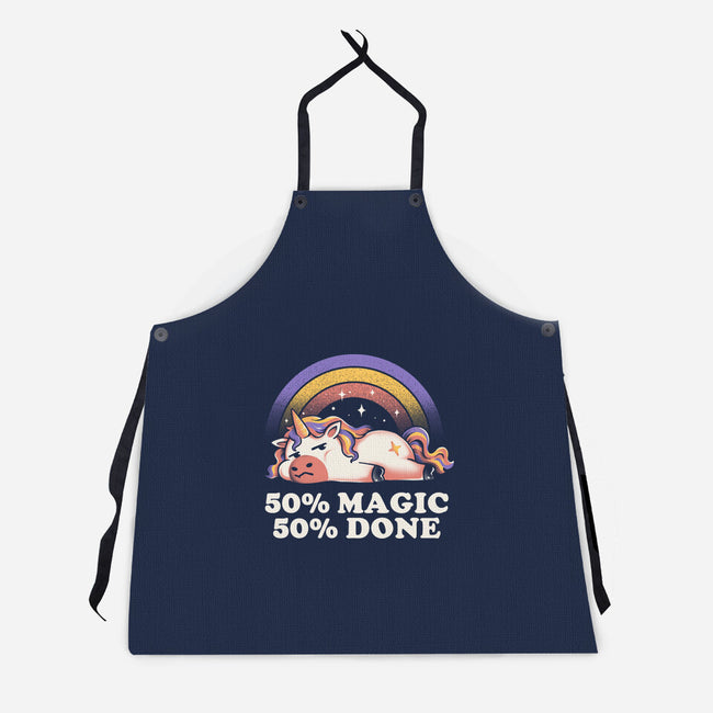 Magic And Done-Unisex-Kitchen-Apron-eduely
