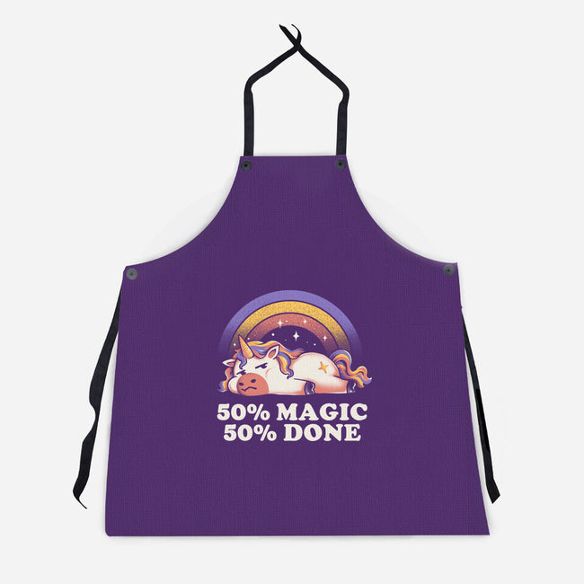 Magic And Done-Unisex-Kitchen-Apron-eduely