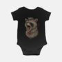 Metal Raccoon-Baby-Basic-Onesie-eduely