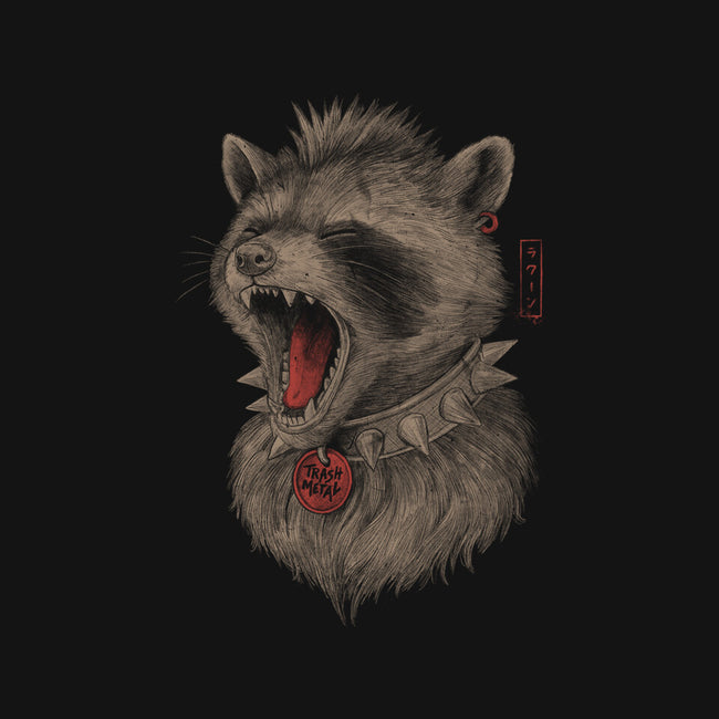 Metal Raccoon-Womens-Fitted-Tee-eduely