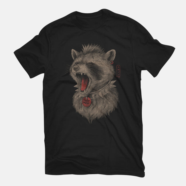 Metal Raccoon-Womens-Fitted-Tee-eduely