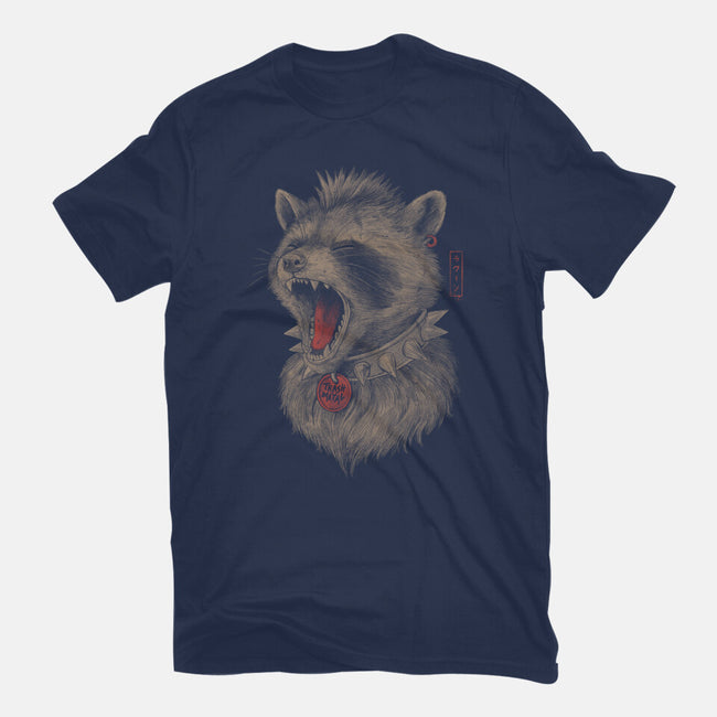 Metal Raccoon-Womens-Fitted-Tee-eduely
