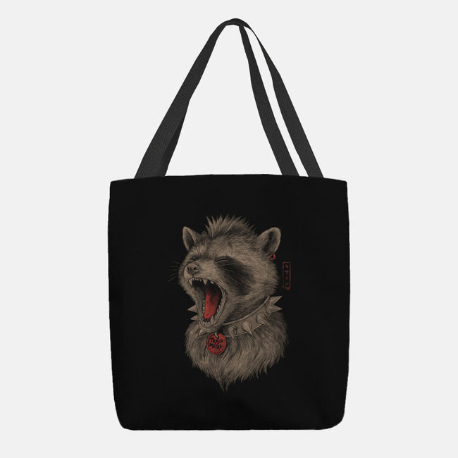 Metal Raccoon-None-Basic Tote-Bag-eduely