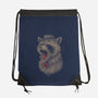 Metal Raccoon-None-Drawstring-Bag-eduely