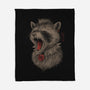 Metal Raccoon-None-Fleece-Blanket-eduely