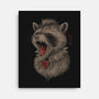 Metal Raccoon-None-Stretched-Canvas-eduely