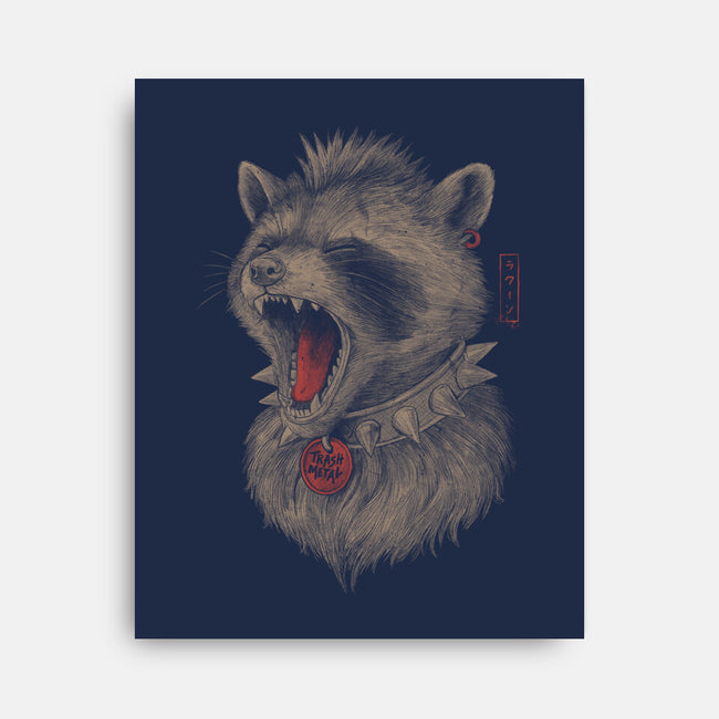 Metal Raccoon-None-Stretched-Canvas-eduely