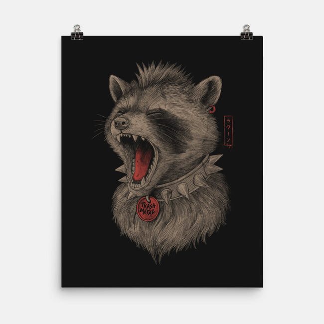 Metal Raccoon-None-Matte-Poster-eduely