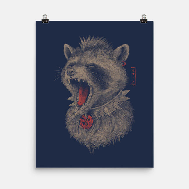 Metal Raccoon-None-Matte-Poster-eduely