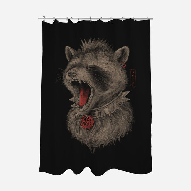 Metal Raccoon-None-Polyester-Shower Curtain-eduely