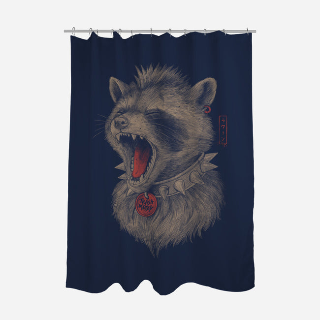 Metal Raccoon-None-Polyester-Shower Curtain-eduely