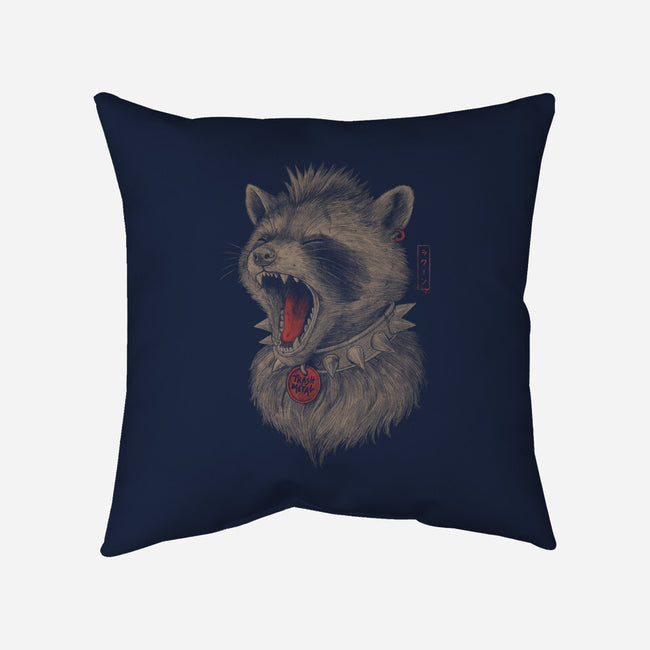 Metal Raccoon-None-Removable Cover w Insert-Throw Pillow-eduely