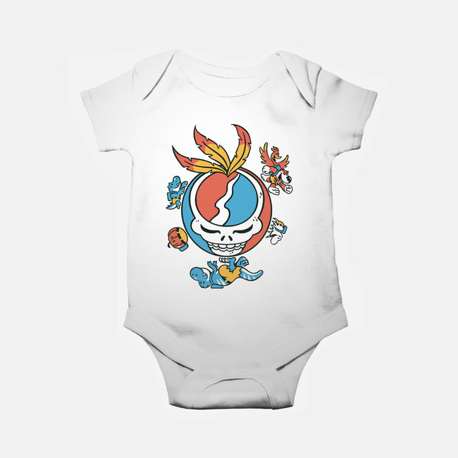 Grateful Bear-Baby-Basic-Onesie-Henrique Torres