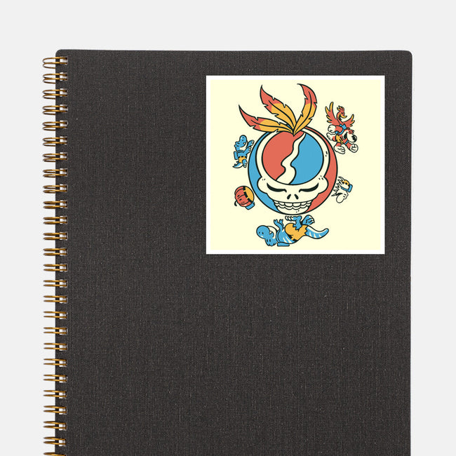 Grateful Bear-None-Glossy-Sticker-Henrique Torres