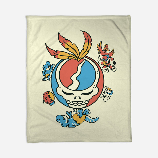 Grateful Bear-None-Fleece-Blanket-Henrique Torres