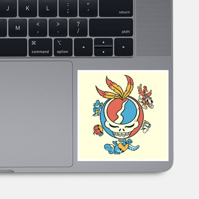 Grateful Bear-None-Glossy-Sticker-Henrique Torres
