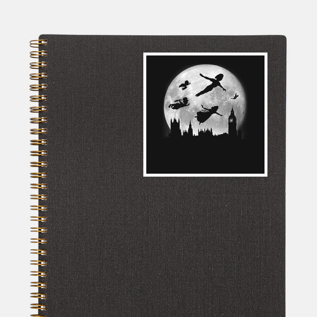 Full Moon Over London-None-Glossy-Sticker-DrMonekers