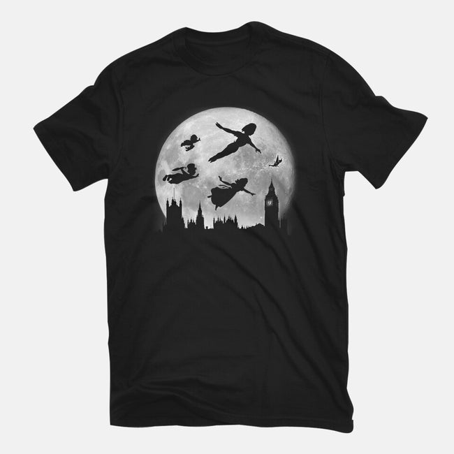 Full Moon Over London-Mens-Heavyweight-Tee-DrMonekers