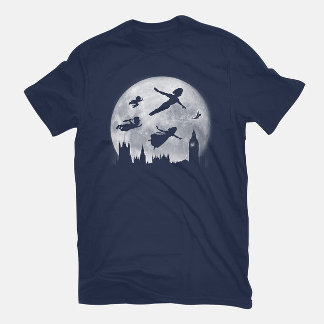 Full Moon Over London-Mens-Heavyweight-Tee-DrMonekers