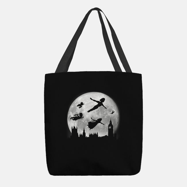 Full Moon Over London-None-Basic Tote-Bag-DrMonekers